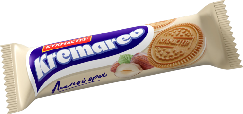Печенье Кухмастер Kremareo с ореховой начинкой сахарное 100 г