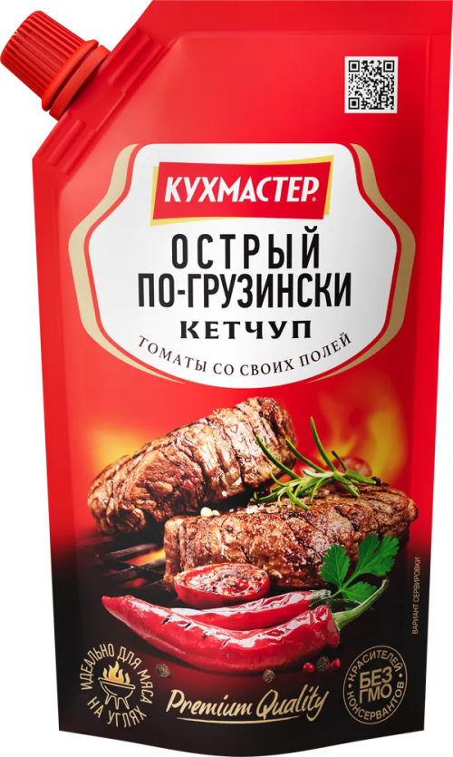 Кетчуп Кухмастер Острый по-грузински дой-пак 260 г