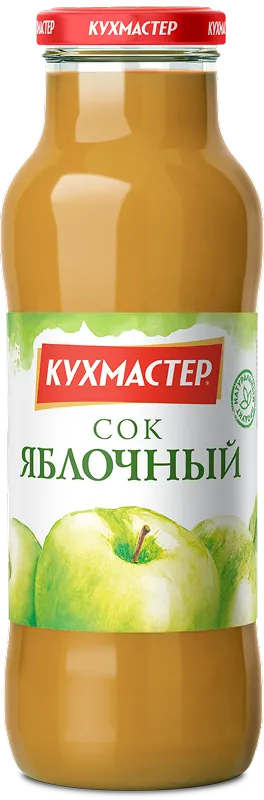 Сок Кухмастер "Яблочный" с мякотью 0,68 л.