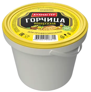 Горчица Кухмастер Французская столовая 1 кг